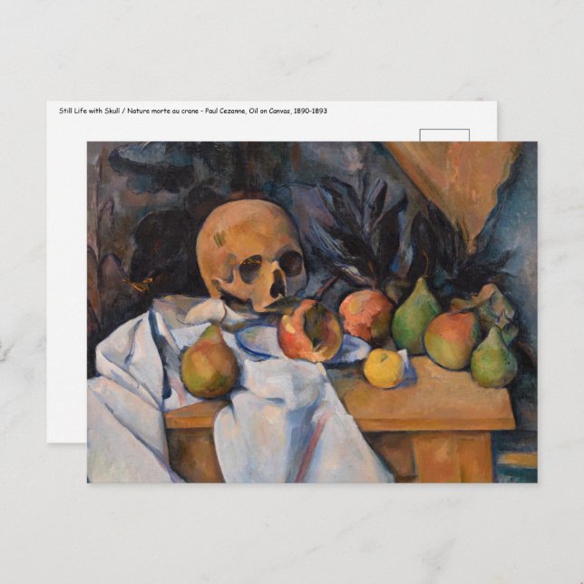 Paul Cezanne - Still Life with Skull Postcard (Front/Back)
