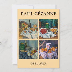 Paul Cezanne  - Still Lifes Masterpieces Selection Invitation