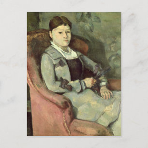 Paul Cezanne The Artist's Wife in an Armchair, c Postcard