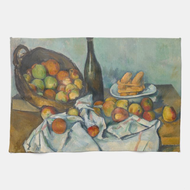 Paul Cezanne - The Basket of Apples Tea Towel (Horizontal)