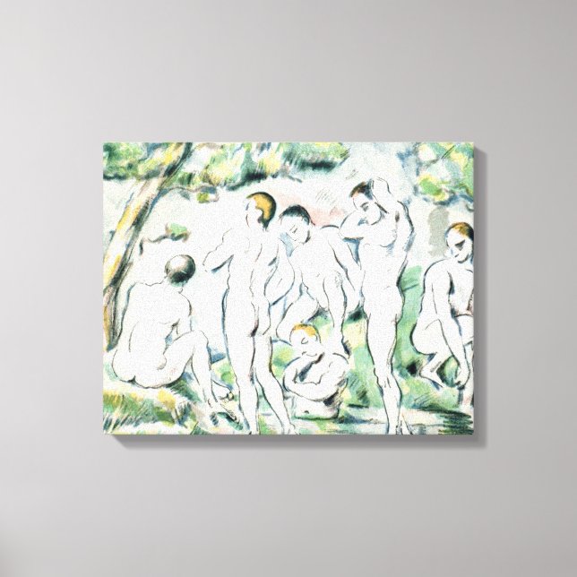 Paul Cezanne | The Bathers, Small plate Canvas Print (Front)