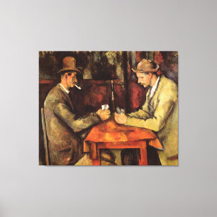 PAUL CEZANNE - The card players 1894 Canvas Print