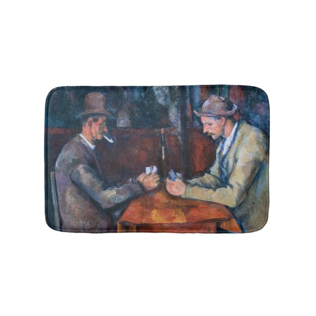 Paul Cezanne - The Card Players Bath Mat (Front)