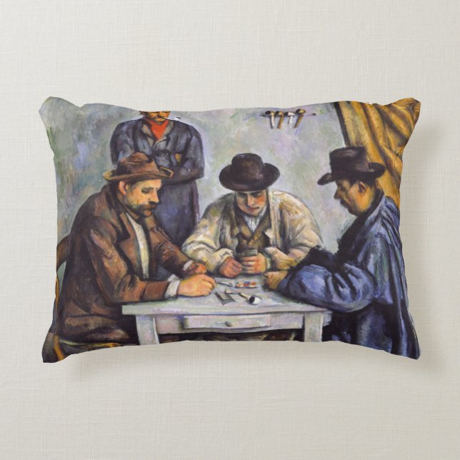 Paul Cezanne - The Card Players Decorative Cushion (Front)