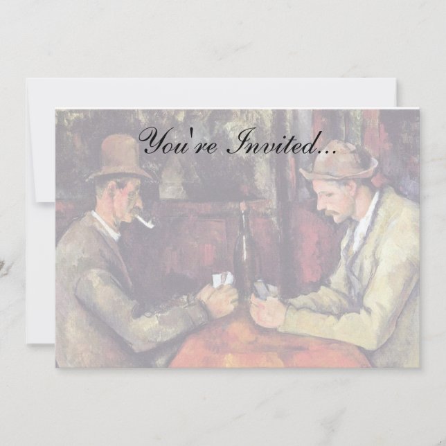 Paul Cezanne - The Card Players Fine Art Painting (Front)