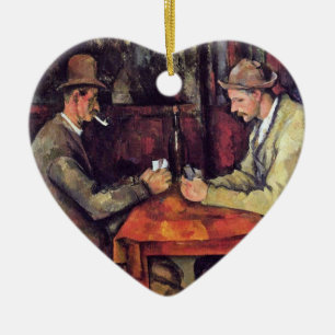 Paul Cezanne - The Card Players Fine Art Painting Ceramic Tree Decoration