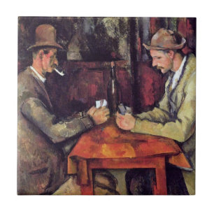 Paul Cezanne - The Card Players Fine Art Painting Tile