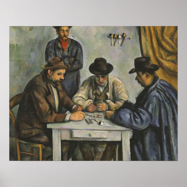 Paul Cezanne - The Card Players Poster (Front)