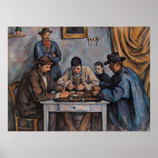 Paul Cezanne - The Card Players Poster (Front)