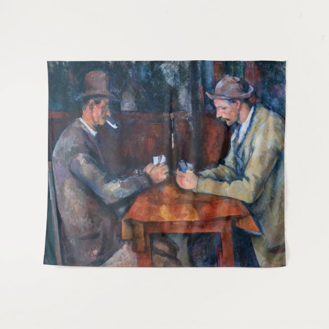 Paul Cezanne - The Card Players Tapestry (Front (Horizontal))