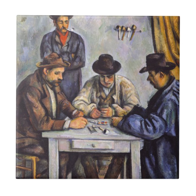 Paul Cezanne - The Card Players Tile (Front)