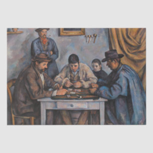 Paul Cezanne - The Card Players Tissue Paper