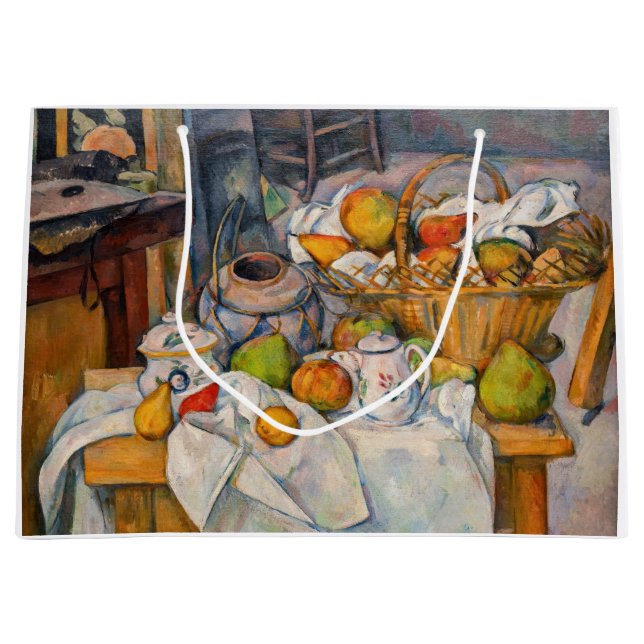 Paul Cezanne - The Kitchen Table Large Gift Bag (Front)