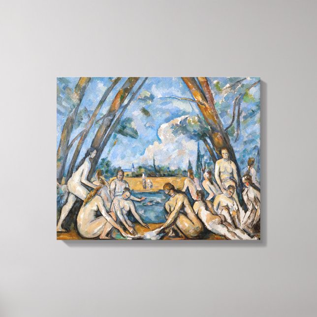 Paul Cezanne - The Large Bathers Canvas Print (Front)