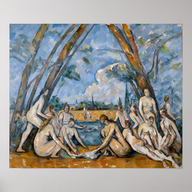 Paul Cezanne - The Large Bathers Poster (Front)
