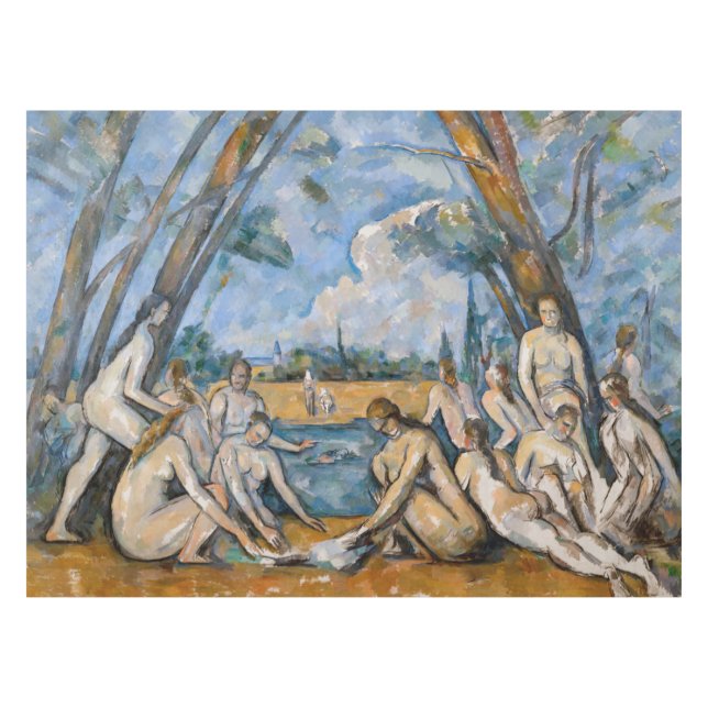 Paul Cezanne - The Large Bathers Tablecloth (Front (Horizontal))