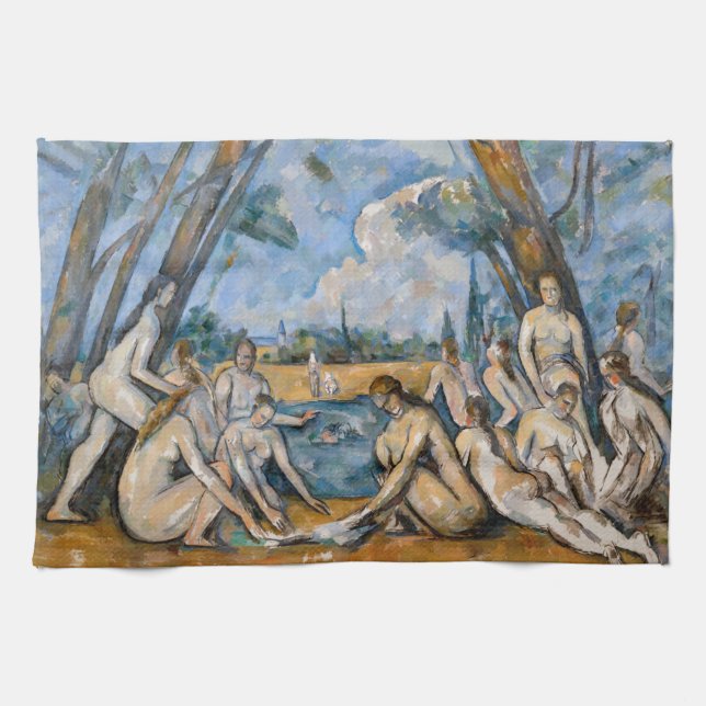 Paul Cezanne - The Large Bathers Tea Towel (Horizontal)