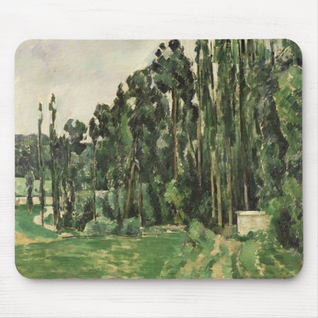 Paul Cezanne | The Poplars, c.1879-82 Mouse Pad (Front)
