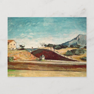 Paul Cezanne   The Railway Cutting, c.1870 Postcard