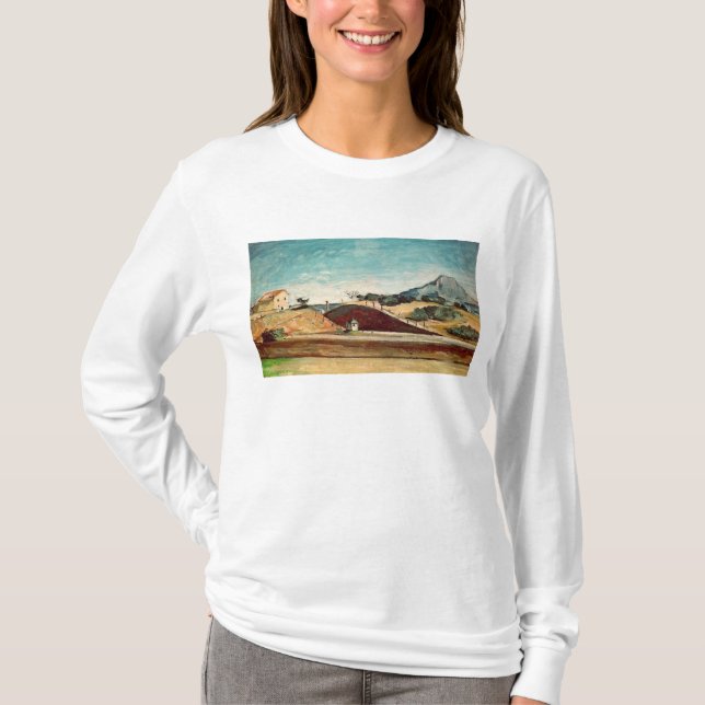Paul Cezanne | The Railway Cutting, c.1870 T-Shirt (Front)