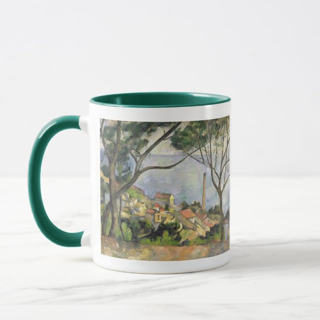 Paul Cezanne | The Sea at l'Estaque, 1878 Mug (Left)