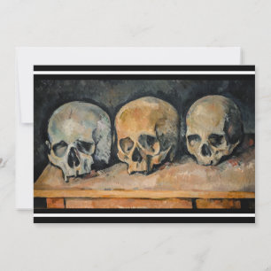 Paul Cezanne - The Three Skull Invitation