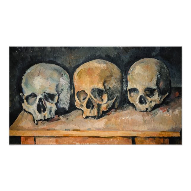 Paul Cezanne - The Three Skull  Photo Print (Front)
