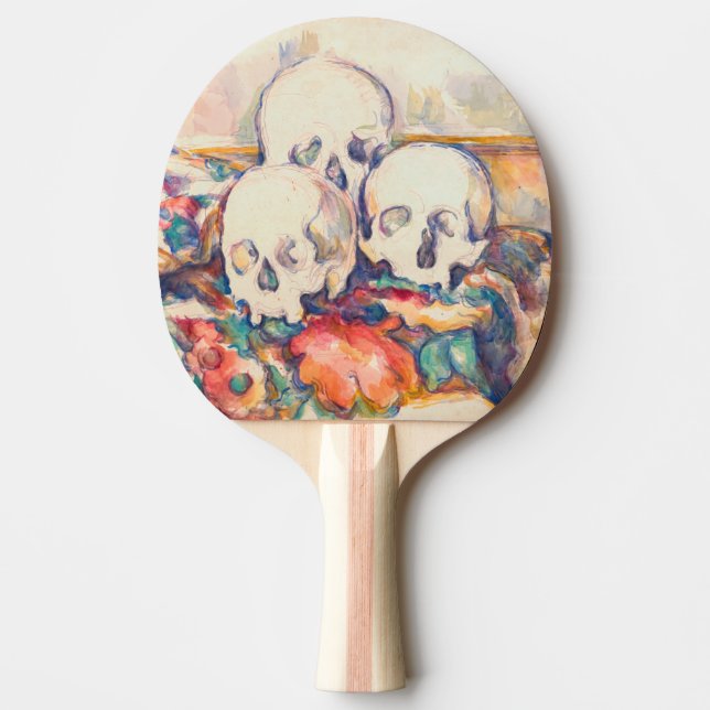 Paul Cezanne - The Three Skull Watercolor Ping Pong Paddle (Front)