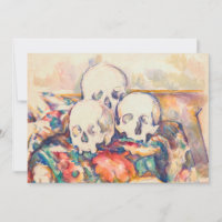 Paul Cezanne - The Three Skull Watercolor