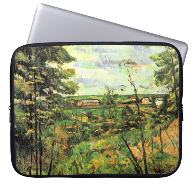 Paul Cezanne, The Valley of Oise, Laptop Sleeve (Front)