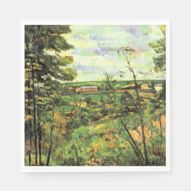 Paul Cezanne, The Valley of the Oise, Napkin (Front)