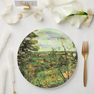 Paul Cezanne, The Valley of the Oise, Paper Plate