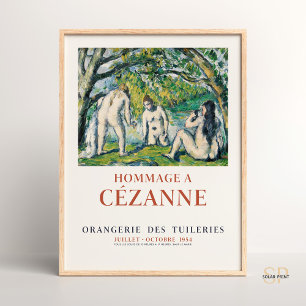 Paul Cézanne Three Bathers Impressionist Art Print