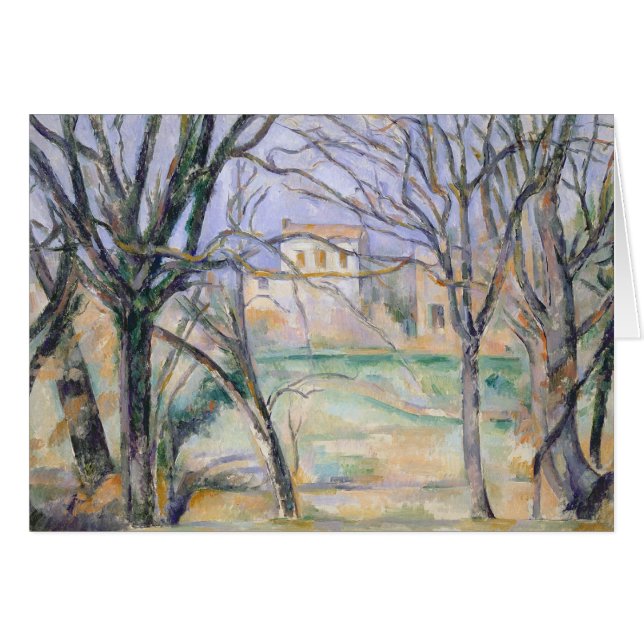 Paul Cezanne | Trees and houses, 1885-86 (Front Horizontal)