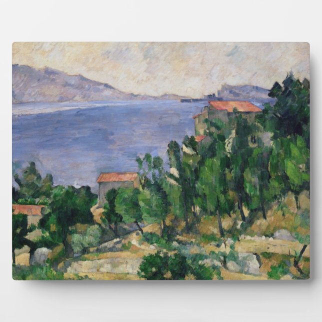 Paul Cezanne | View of Mount Marseilleveyre and th Plaque (Front)