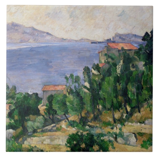 Paul Cezanne | View of Mount Marseilleveyre and th Tile (Front)
