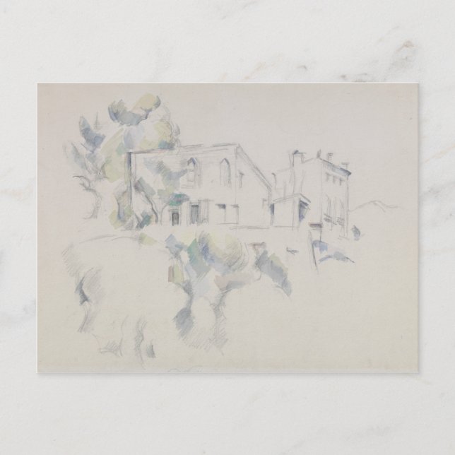 Paul Cezanne - View of the Chateau Noir Postcard (Front)