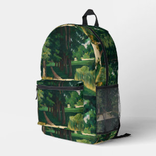 Paul Cézanne's The Avenue,Green Trees Classic Printed Backpack