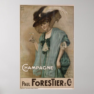 Paul Forestier Champagne  Add Poster