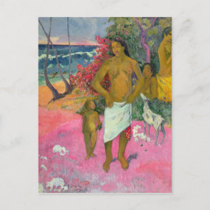 Paul Gauguin   A Walk by the Sea, 1902 Postcard