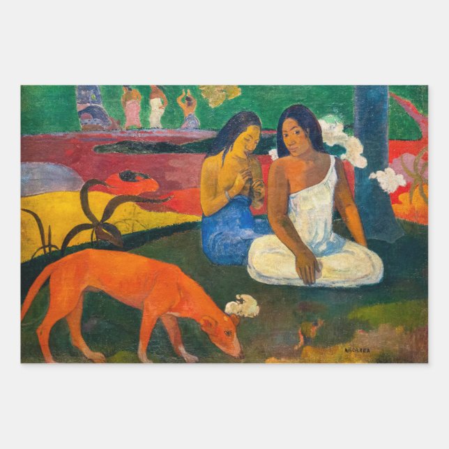 Paul Gauguin - Arearea / The Red Dog Wrapping Paper Sheet (Front)