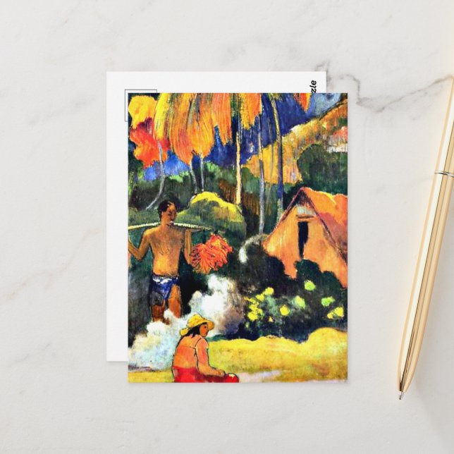 Paul Gauguin art: The Moment of Truth II  Postcard (Front/Back In Situ)