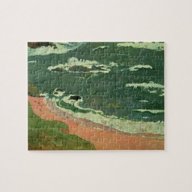 Paul Gauguin | Beach at Le Pouldu, 1889 Jigsaw Puzzle (Horizontal)