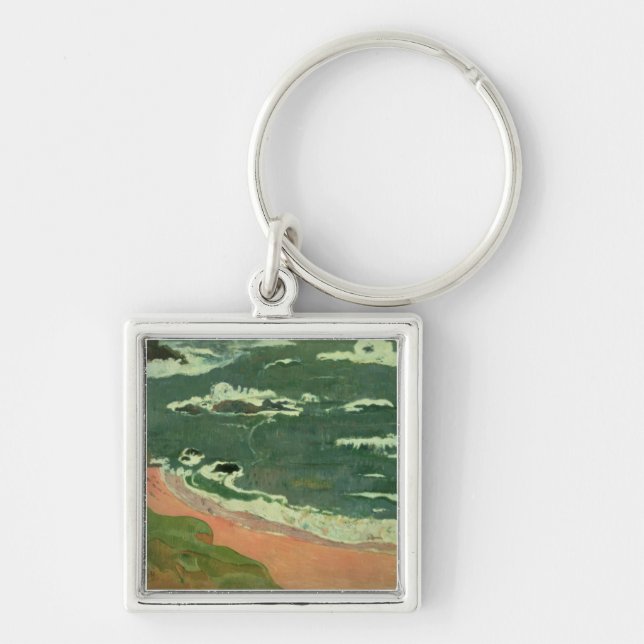 Paul Gauguin | Beach at Le Pouldu, 1889 Key Ring (Front)