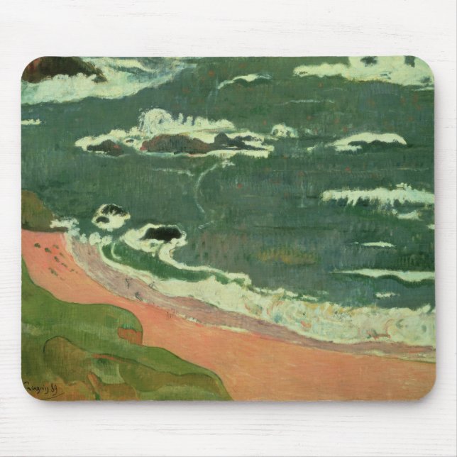Paul Gauguin | Beach at Le Pouldu, 1889 Mouse Pad (Front)