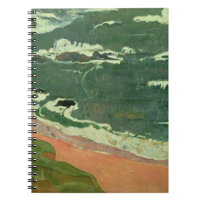Paul Gauguin | Beach at Le Pouldu, 1889 Spiral Notebook (Front)
