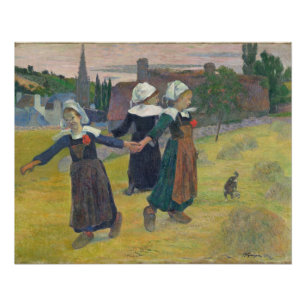 Paul Gauguin   Breton Girls Dancing, Pont-Aven, 18 Poster