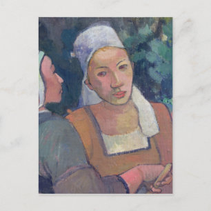 Paul Gauguin Breton Peasants, 1894 (oil on canva Postcard