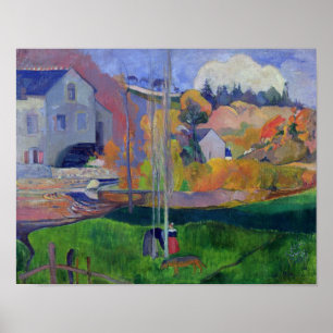 Paul Gauguin Brittany Landscape: the David Mill, Poster
