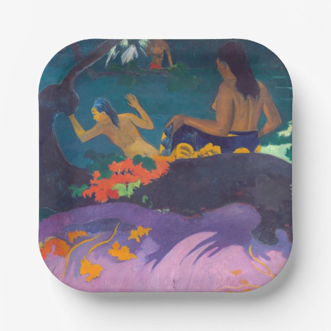 Paul Gauguin - By the Sea / Fatata te Miti Paper Plate (Front)